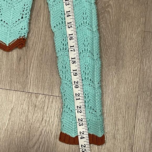 Urban Outfitters Womens Sweater M Crotchet Cropped Y2K Long Sleeves Slim Fit - Picture 5 of 7